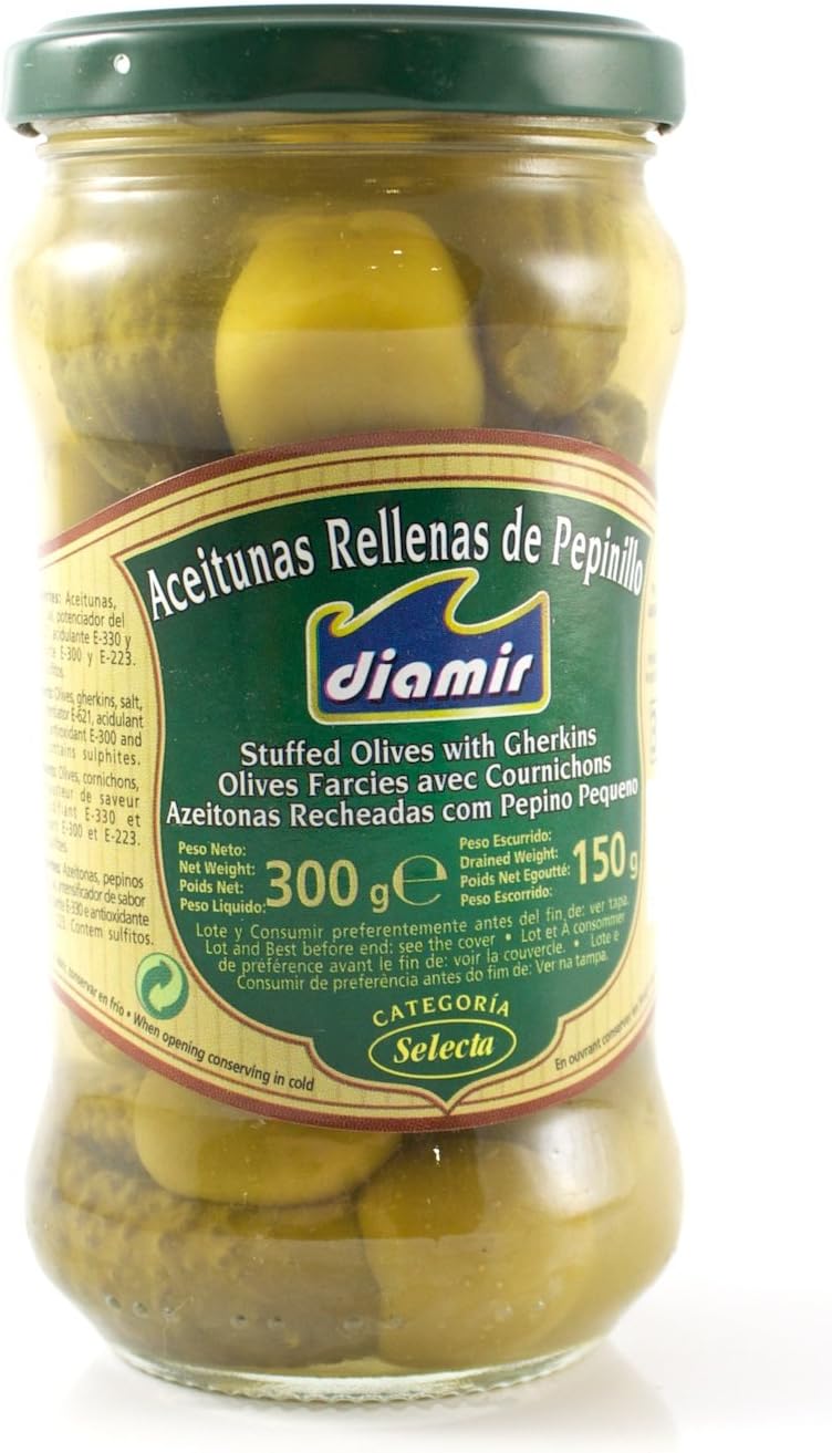 Diamir Gauchos (Gordal Olives Stuffed with Gherkins) 300 g