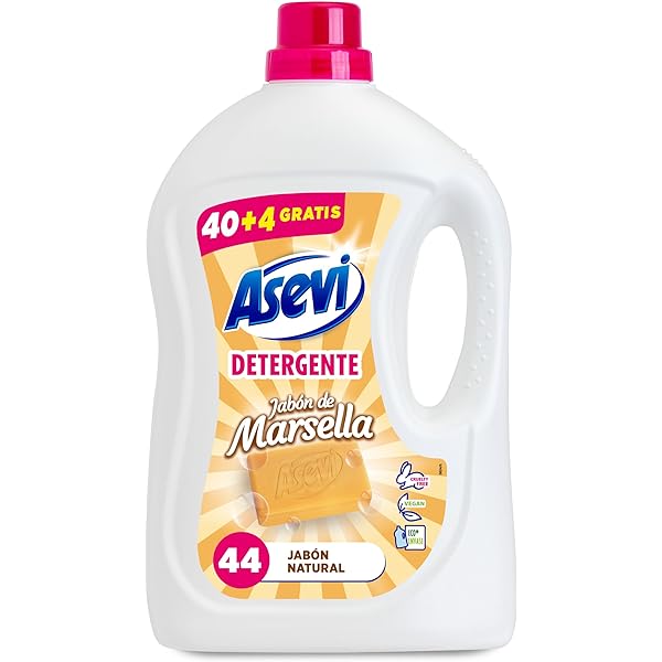 Asevi Washing Detergent Jabon De Marsella 40 Washes plus 4 Free