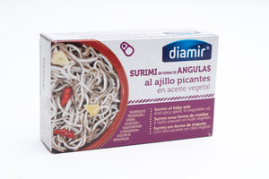 Diamir Imitation Baby Eels (Surimi) in Garlic Dressing 110 g