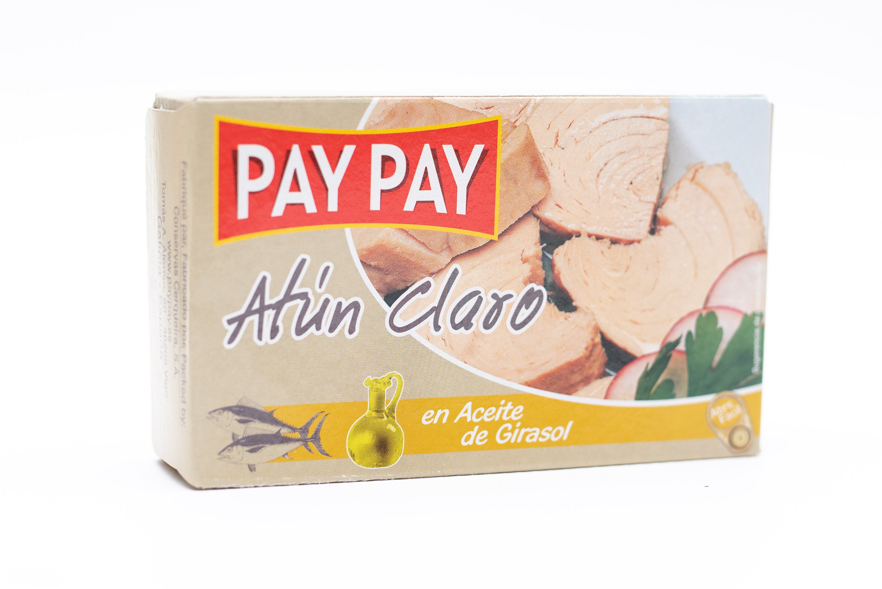 Pay Pay Atun Claro - Light tuna meat in sunflower oil