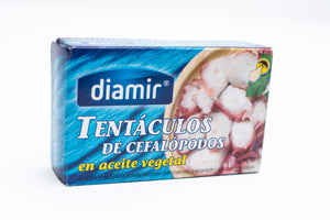 Diamir Tentaculos de Cefalopodos en Aceite Vegetal - Squid in Vegetable Oil
