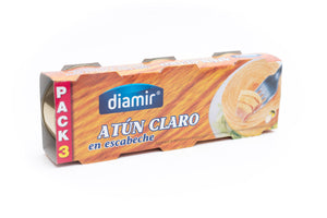 Diamir Atun Claro en Escabeche - Light Tuna in Pickled Sauce 3 x 80g